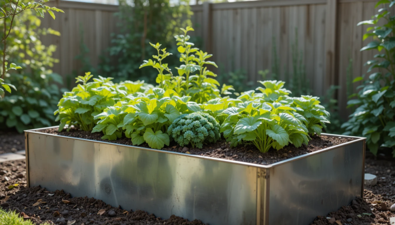 carre potager en metal