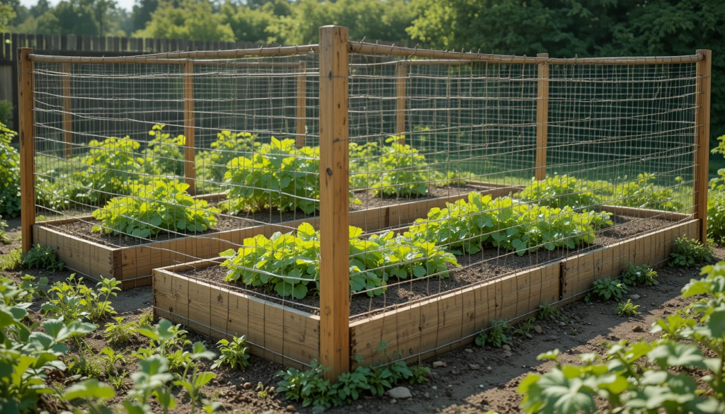 cloture pour jardin potager