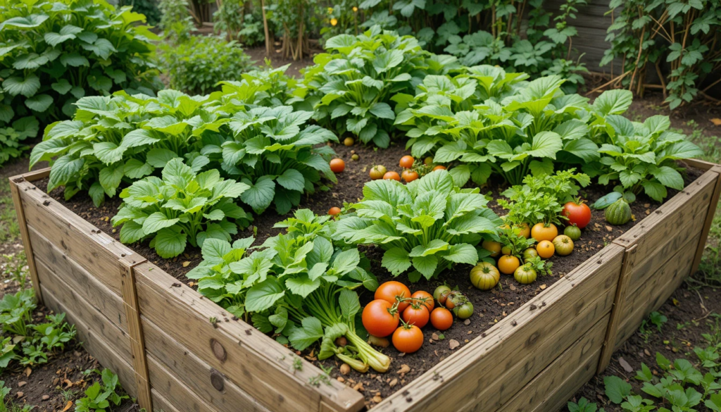 que planter dans un carré potager surélevé